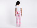 Pajama Pants Pink and White
