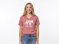 Mauve Donkey V-Neck