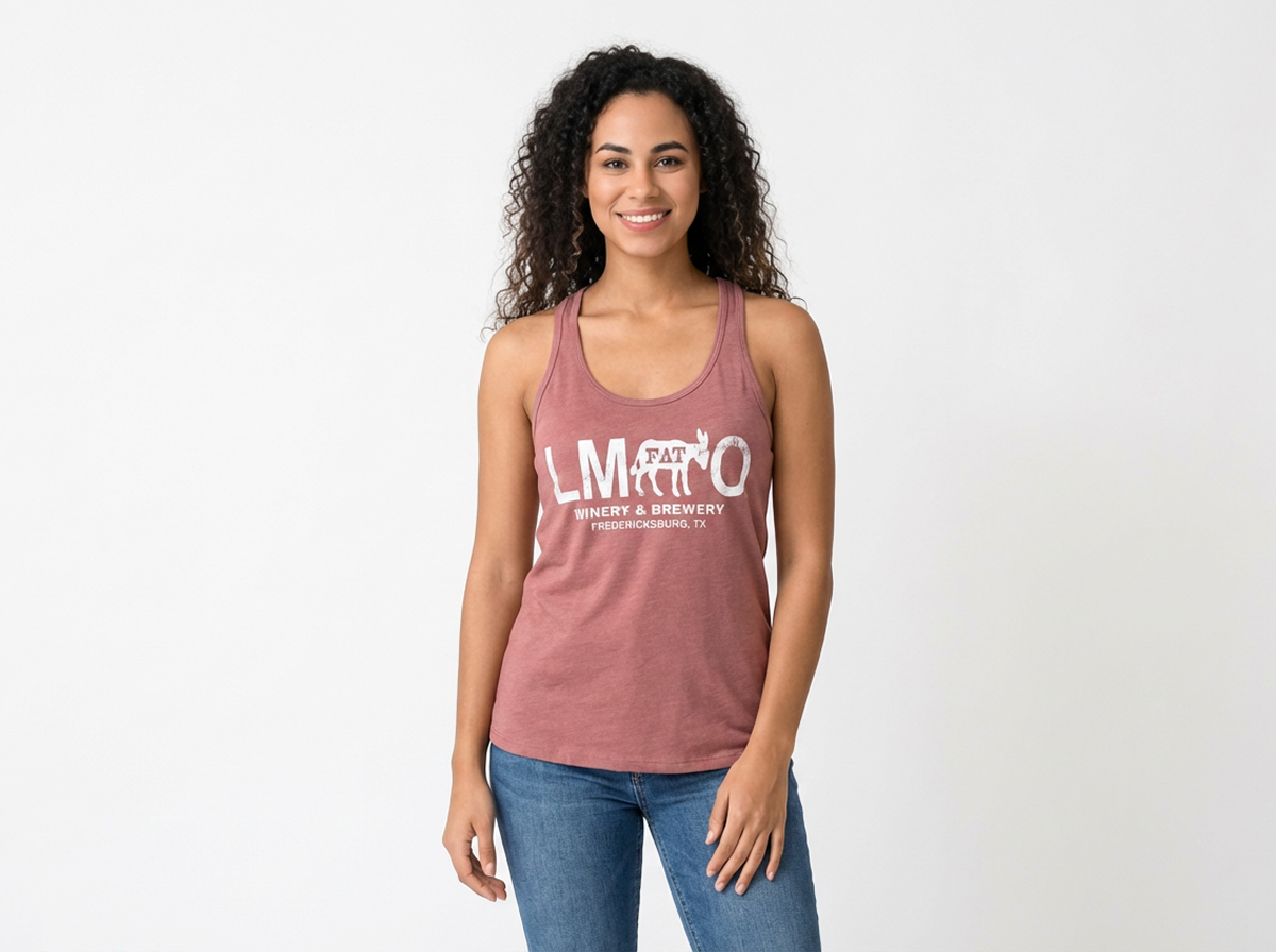Mauve LMFAO Racerback Tank