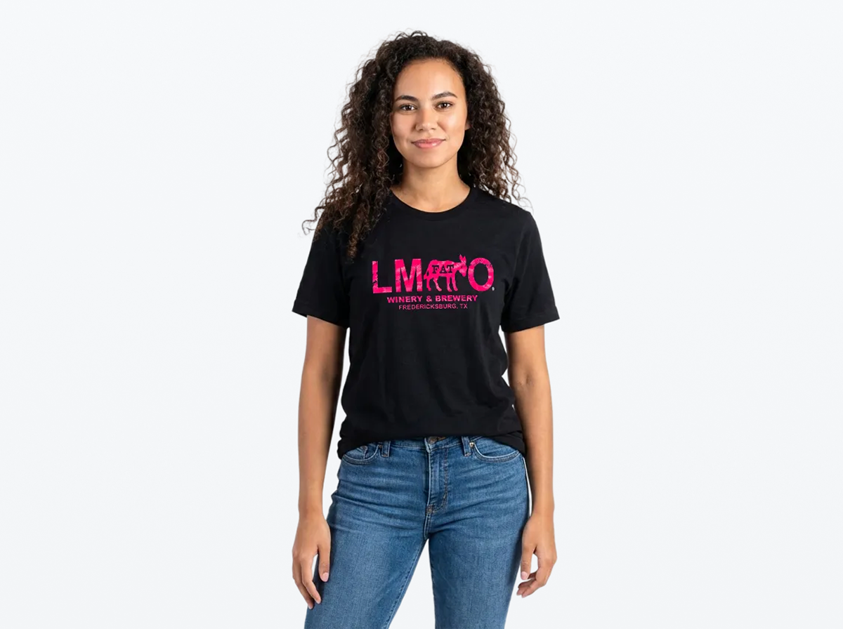 LMFAO Black and Hot Pink T-Shirt