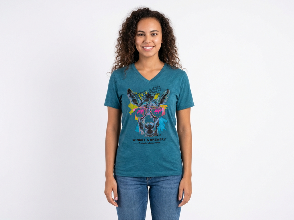 Teal Nice Ass V-Neck
