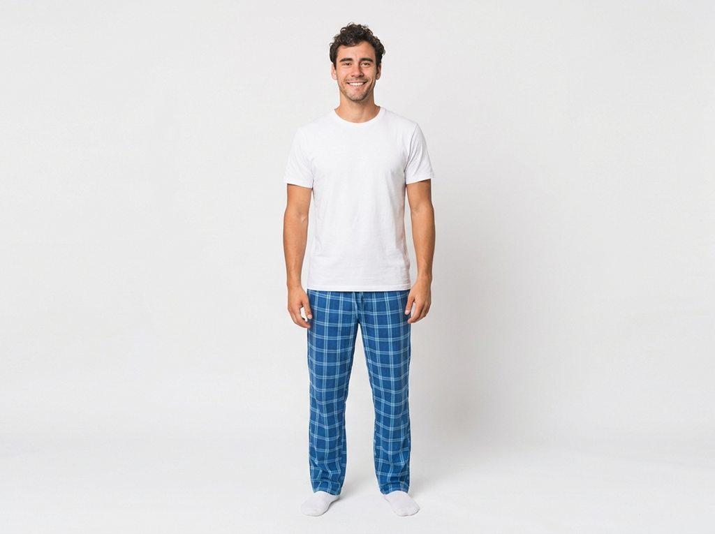 Pajama Pants Green and Blue