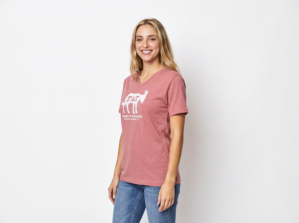 Mauve Donkey V-Neck