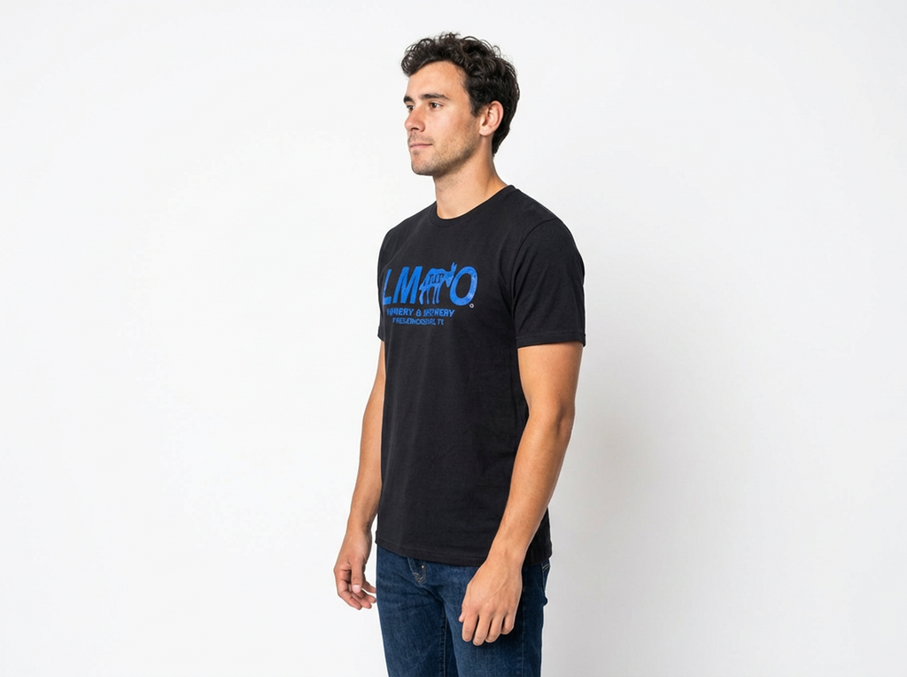 LMFAO Black and Royal Blue T-Shirt