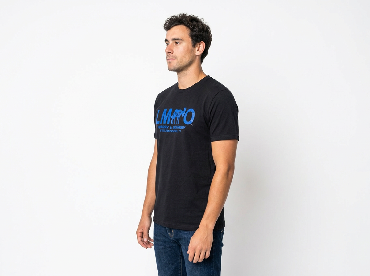 LMFAO Black and Royal Blue T-Shirt