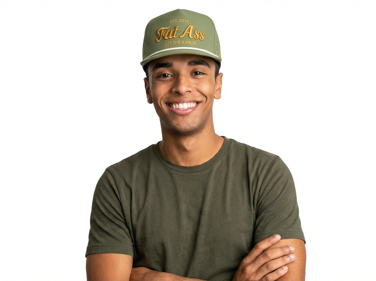 Cap - Army Green Laser Mesh