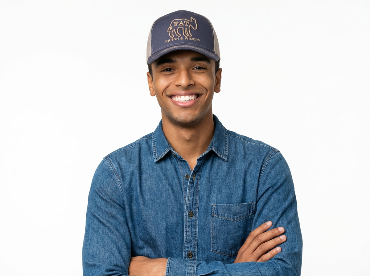 Cap - Gray with Tan Mesh & Tan Logo