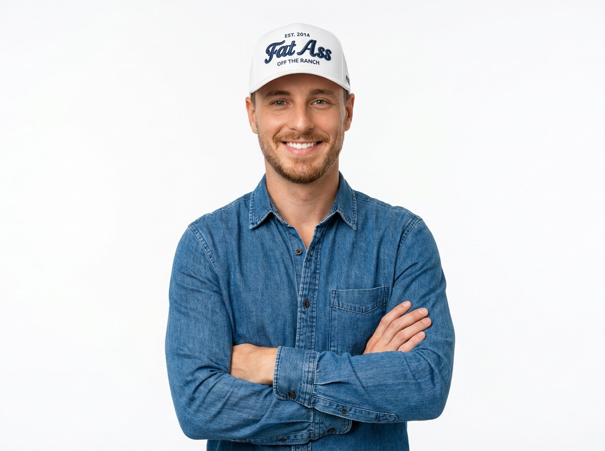 Cap - White and Navy Laser Mesh