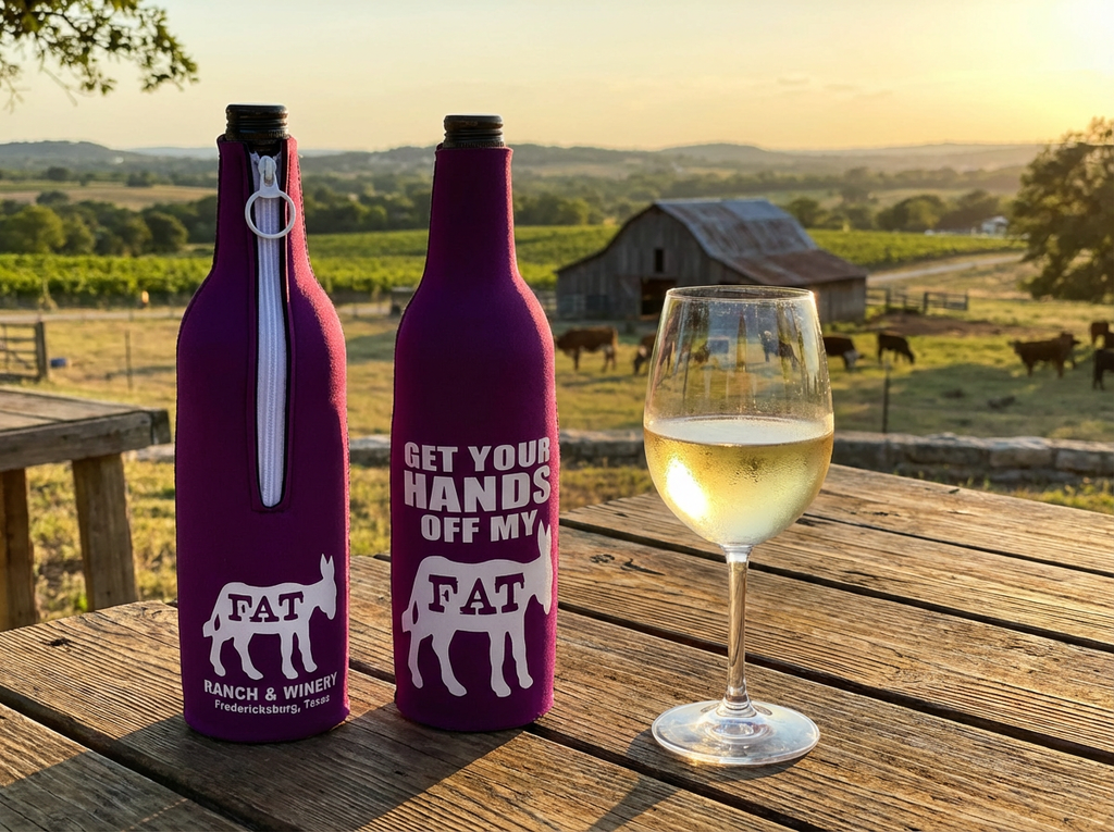 Koozie - Hands Off My Fat Ass Purple