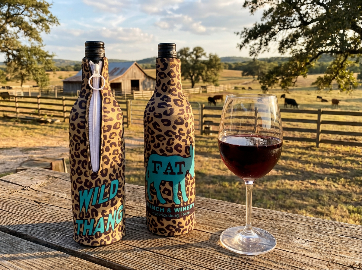 Koozie - Wine Suit Wild Thang Cheetah