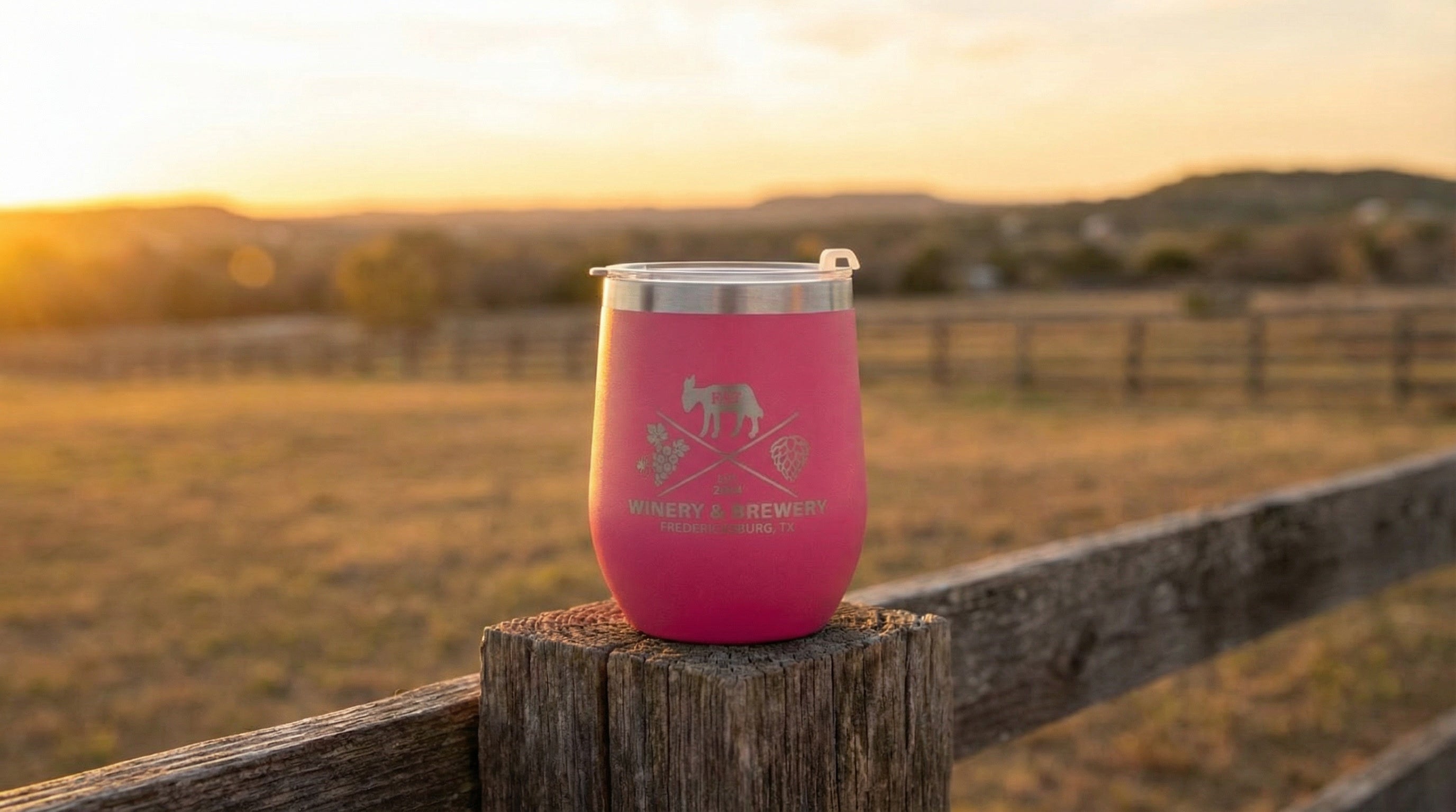 Tumbler - Hot Pink 12 oz Double Wall Stainless Steel