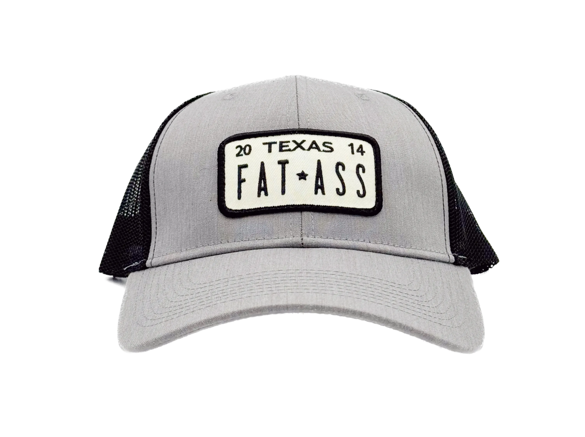 Cap - Gray with License Plate Patch