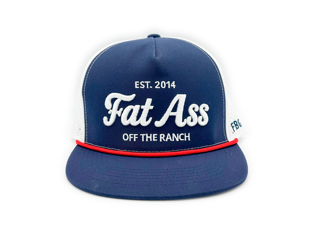 Cap - Navy and White Laser Mesh