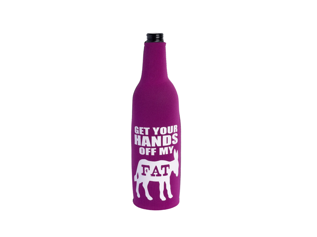 Koozie - Hands Off My Fat Ass Purple