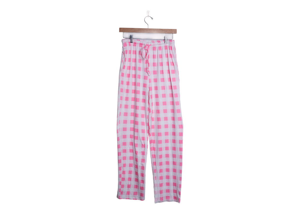 Pajama Pants Pink and White
