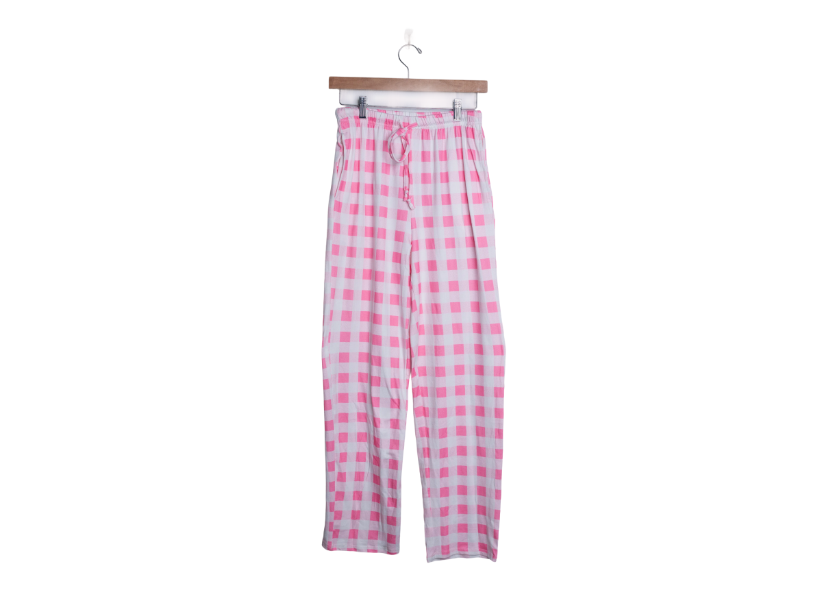 Pajama Pants Pink and White