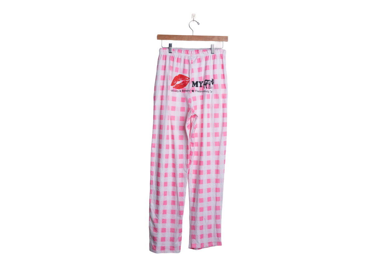 Pajama Pants Pink and White