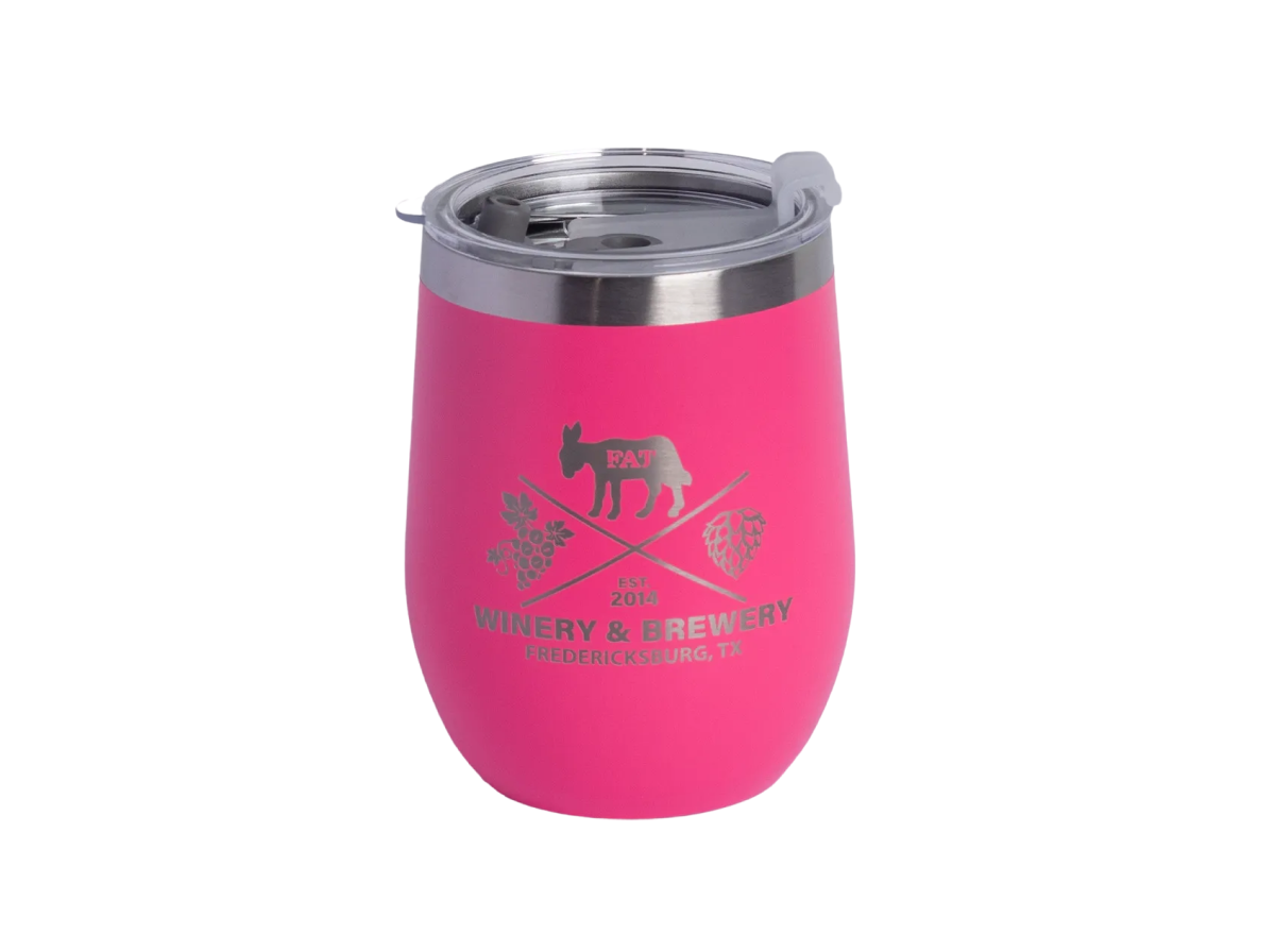 Tumbler - Hot Pink 12 oz Double Wall Stainless Steel