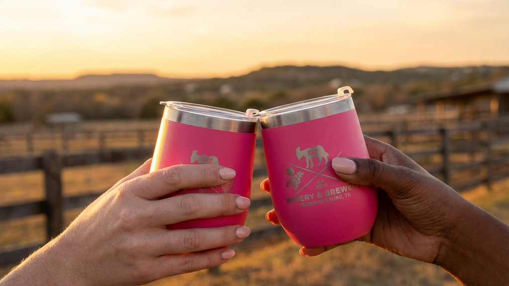 Tumbler - Hot Pink 12 oz Double Wall Stainless Steel