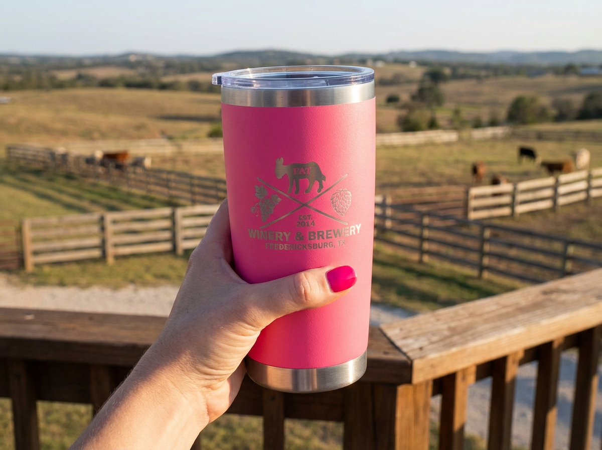 Tumbler - Hot Pink 20 oz Double Wall Stainless Steel
