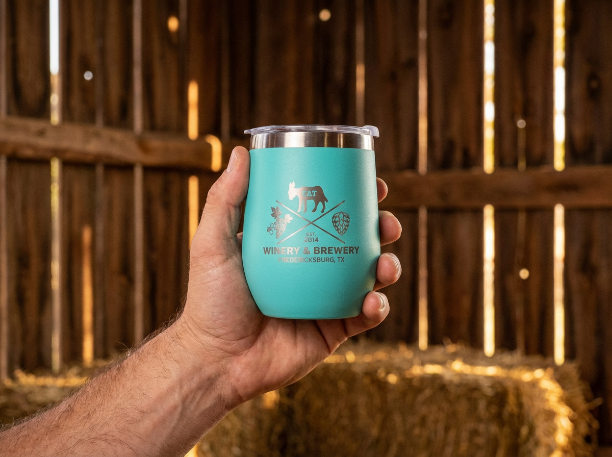 Tumbler - Turquoise 12 oz Double Wall Stainless Steel