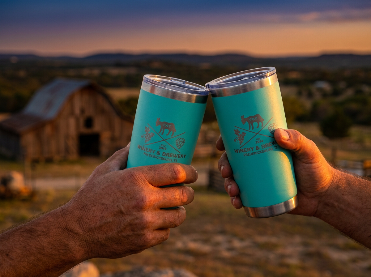 Tumbler - Turquoise 20 oz Double Wall Stainless Steel