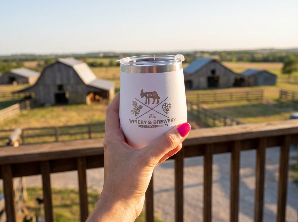 Tumbler - White 12 oz Double Wall Stainless Steel